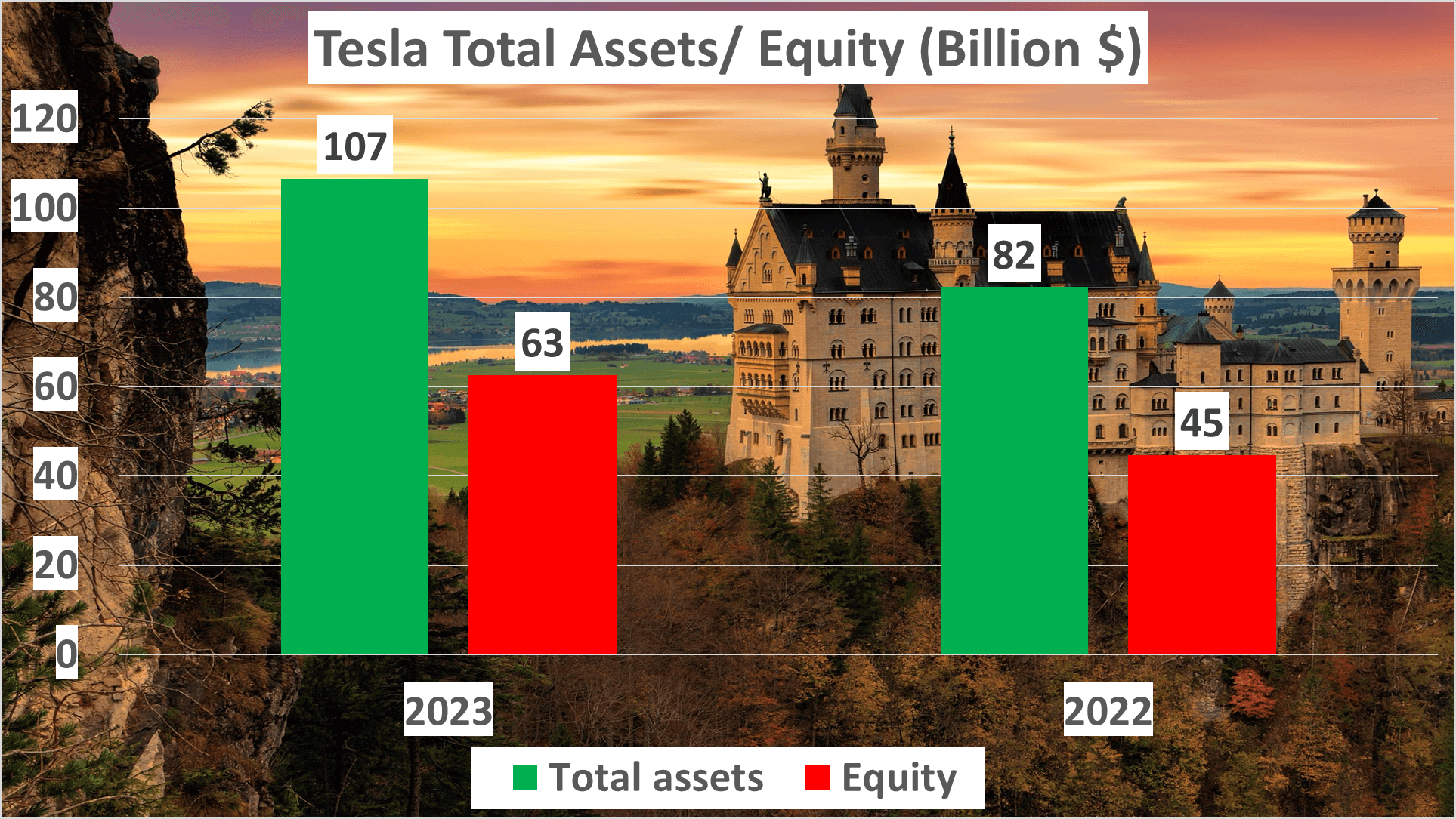 Tesla Stock Analysis - 7 Total assets